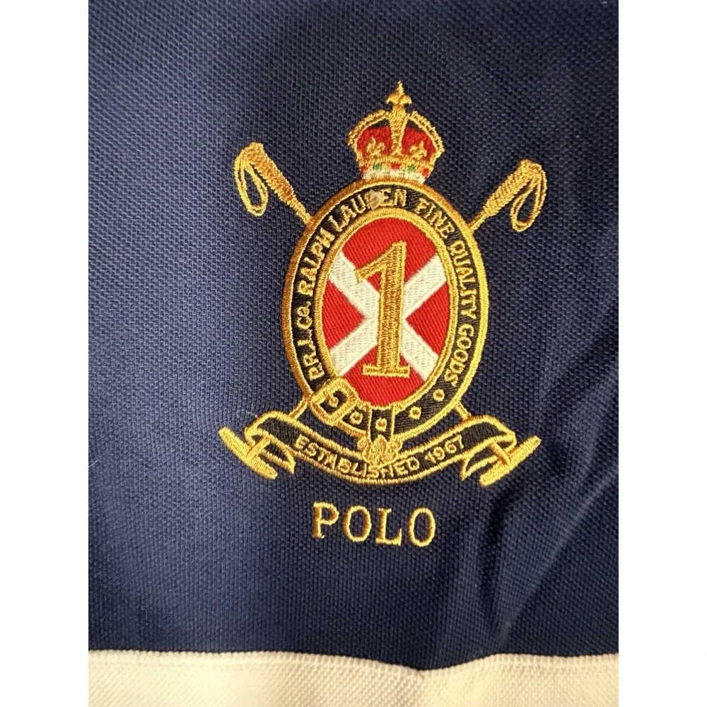 New With Tags Polo Ralph‎ Lauren Big Pony Navy Long Sleeve Shirt Medium